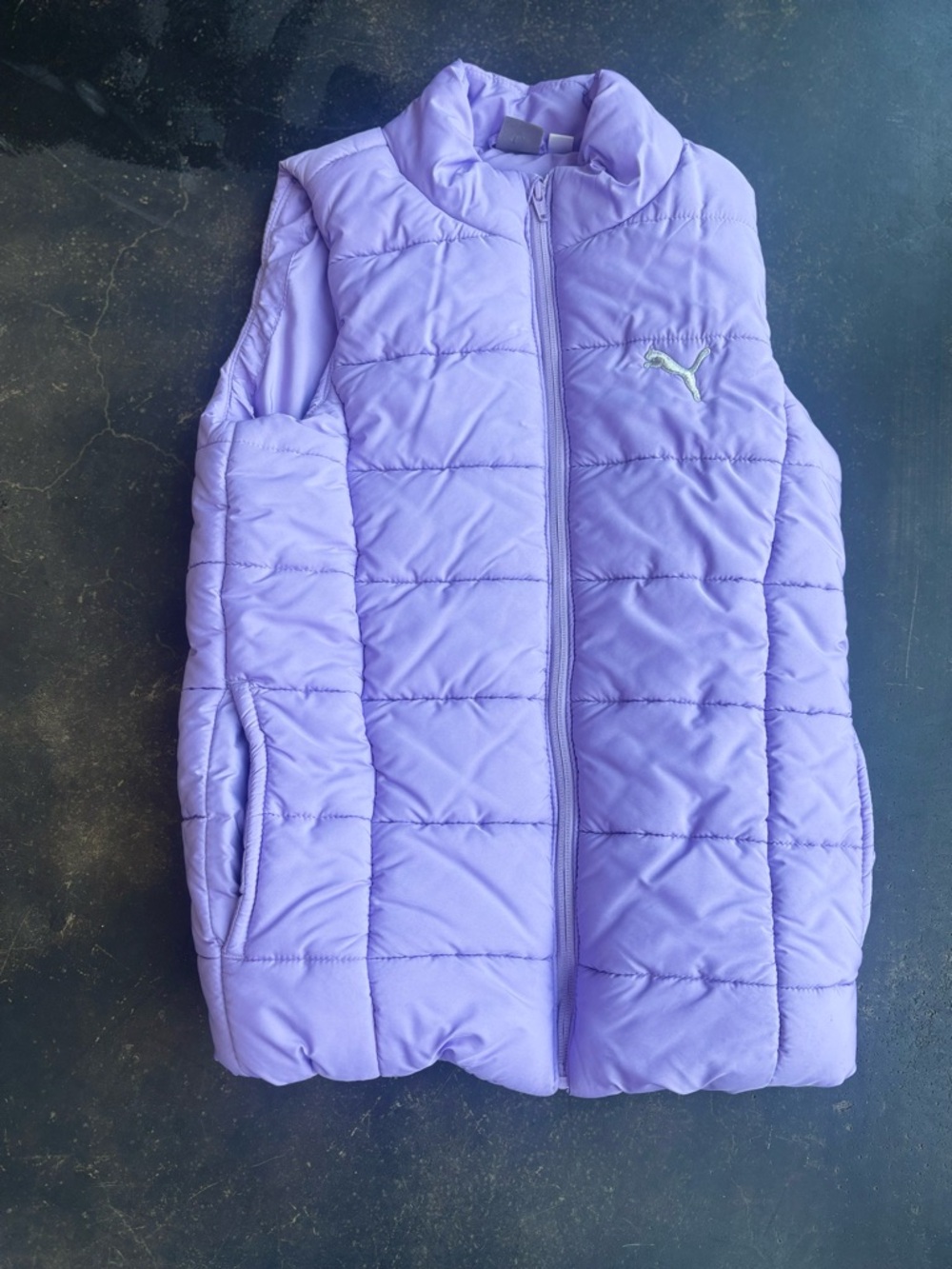 Puma Lavender Sleeveless Quilted Vest